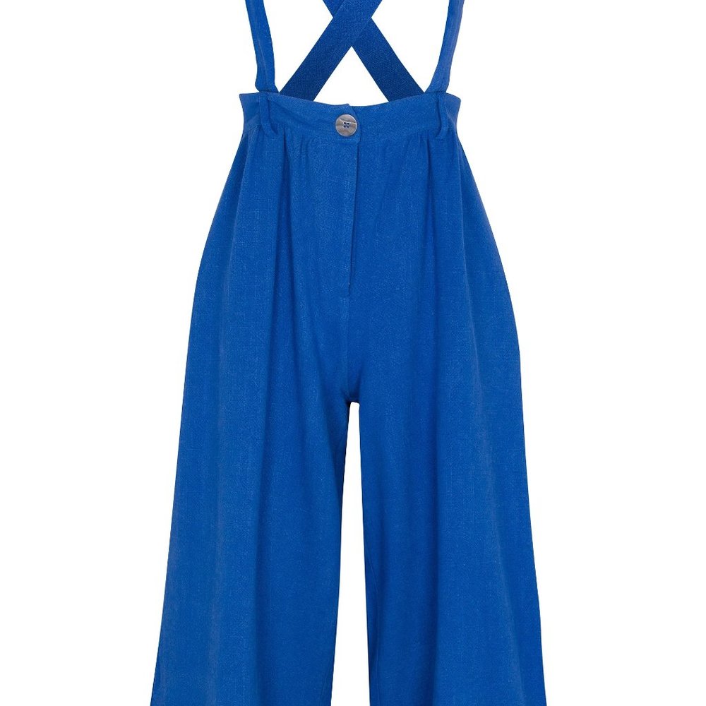 Fashion Brand Company Blue Wide Leg Jumpsuit